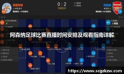 阿森纳足球比赛直播时间安排及观看指南详解